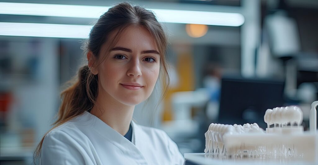 Dental Technician Jobs Using 3D Printer in Laboratory