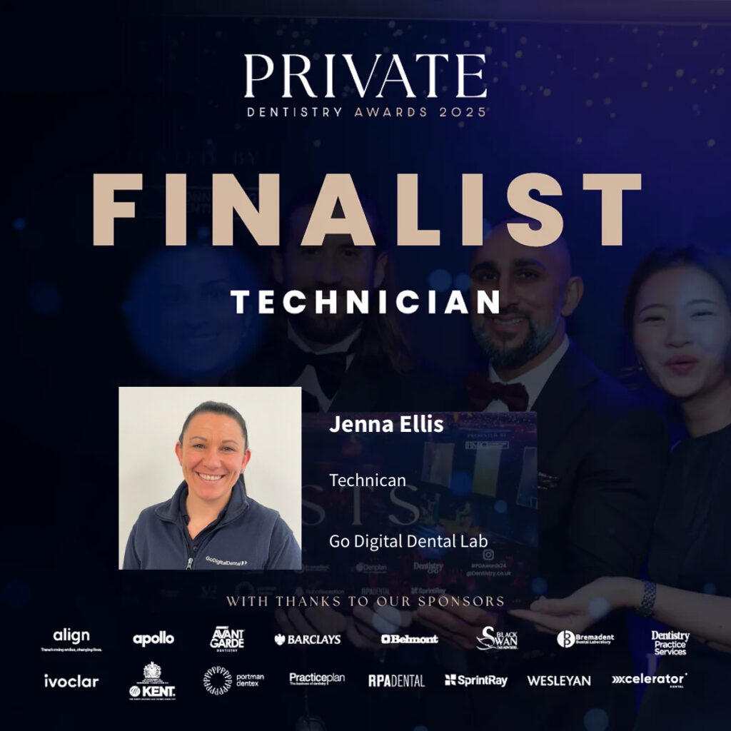 private dentistry awards dental technician jenna
