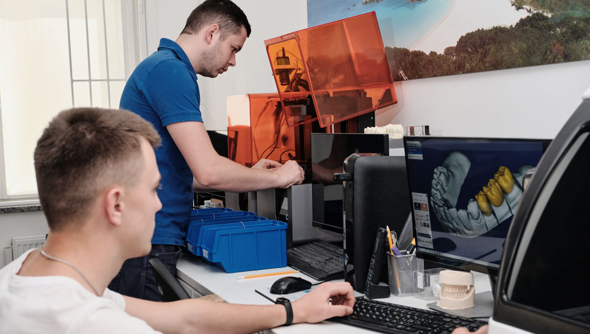 sending scans to dental lab